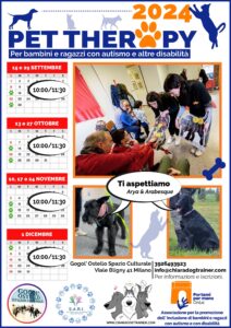 pet therapy autismo disabilità 2024