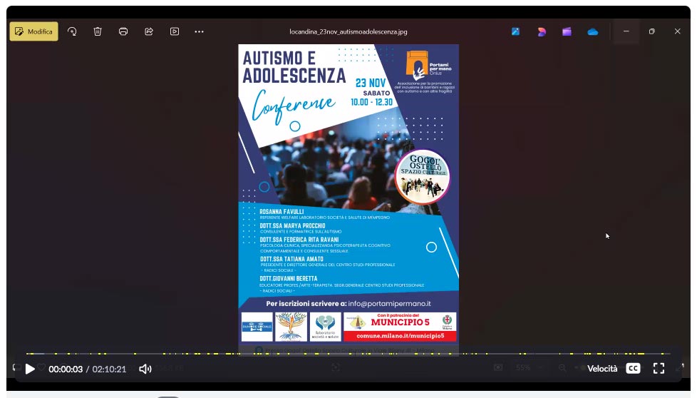 registrazione autismo adolescenza conference 2024